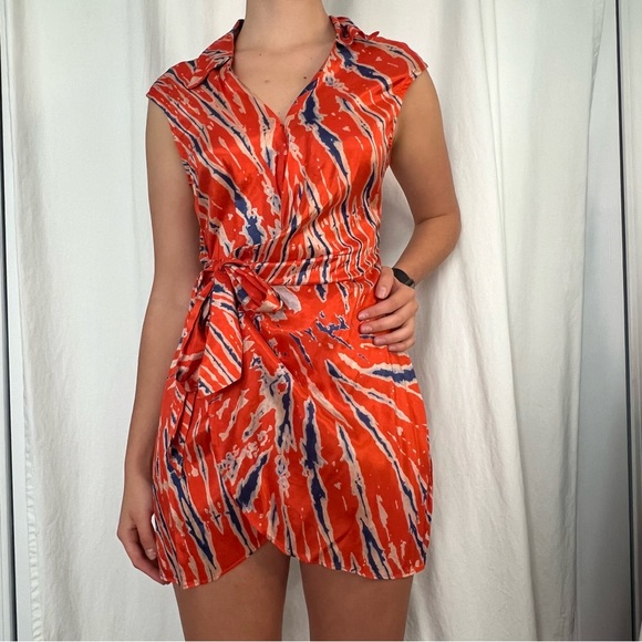 Urban Outfitters Dresses & Skirts - UO Silver Sun Mini Wrap Dress